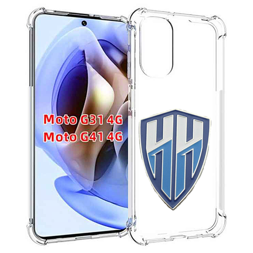 Чехол MyPads фк нижний новгород мужской для Motorola Moto G31 4G / G41 4G задняя-панель-накладка-бампер