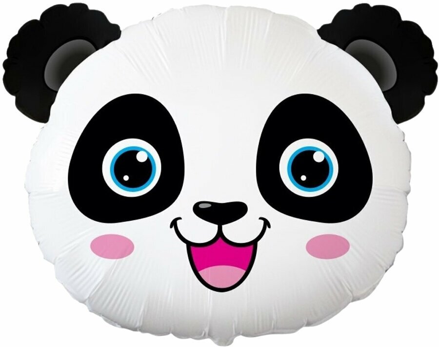 Воздушный шар Голова панды, 65 см