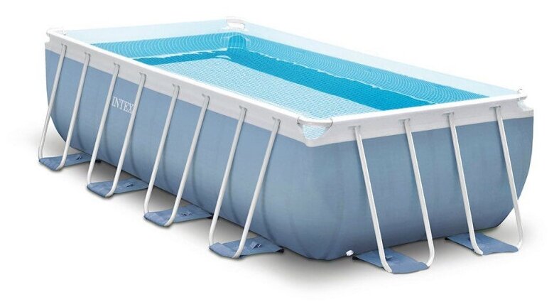 Каркасный бассейн Intex Prism Frame Rectangular Pool 488x244x107 см 26792 - фотография № 9