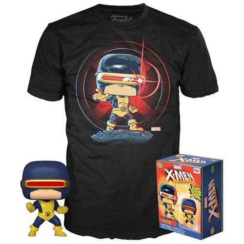 фото Набор фигурка+футболка funko pop and tee: marvel 80th: first appearance: cyclops (l) 47364