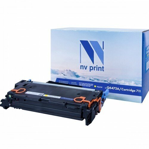 Картридж NV Print Q6472A для HP, 4000 стр, желтый - фото №7