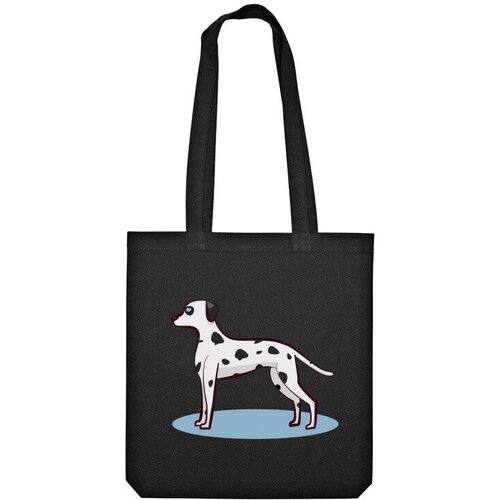 Сумка шоппер Us Basic, черный мужская футболка собака далматинец l темно синий