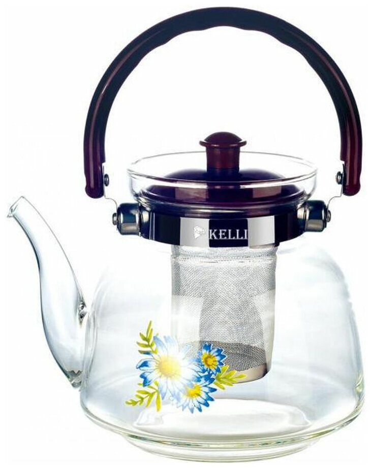 KL-3002 1,4 л Стеклянный заварочный чайник Kelli