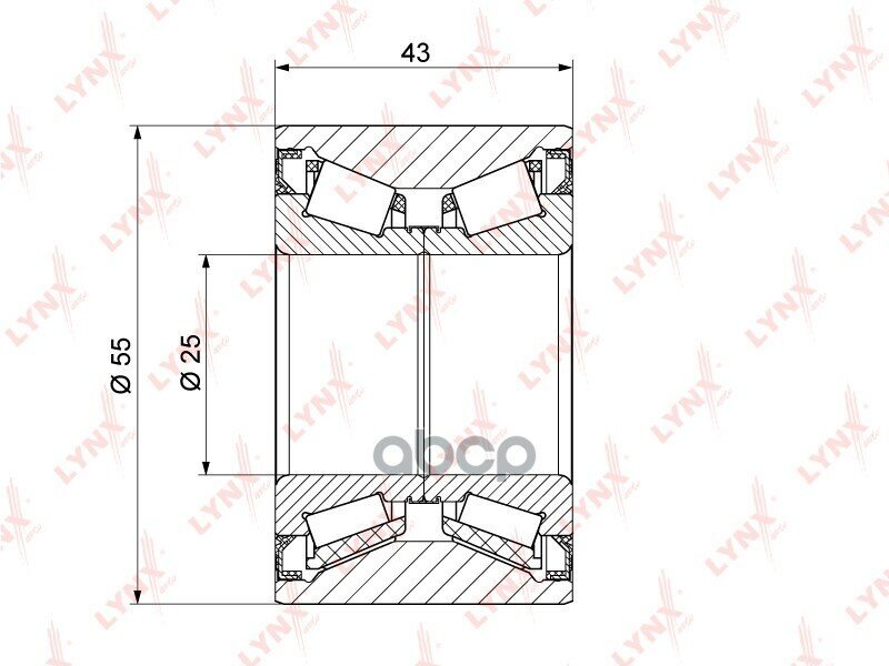Комплект Подшипника Ступицы Колеса | Зад | LYNXauto арт. WB1298