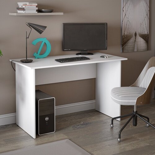 Стол письменный, компьютерный стол, Белый досто 120х60х74