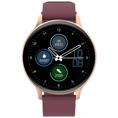 Smartwatch, Realtek 8762CK, 1.28TFT 240x240px; RAM : 160KB, Lithium-ion polymer battery, 3.7V 190mAh Include, Golden Zinc alloy middle frame +