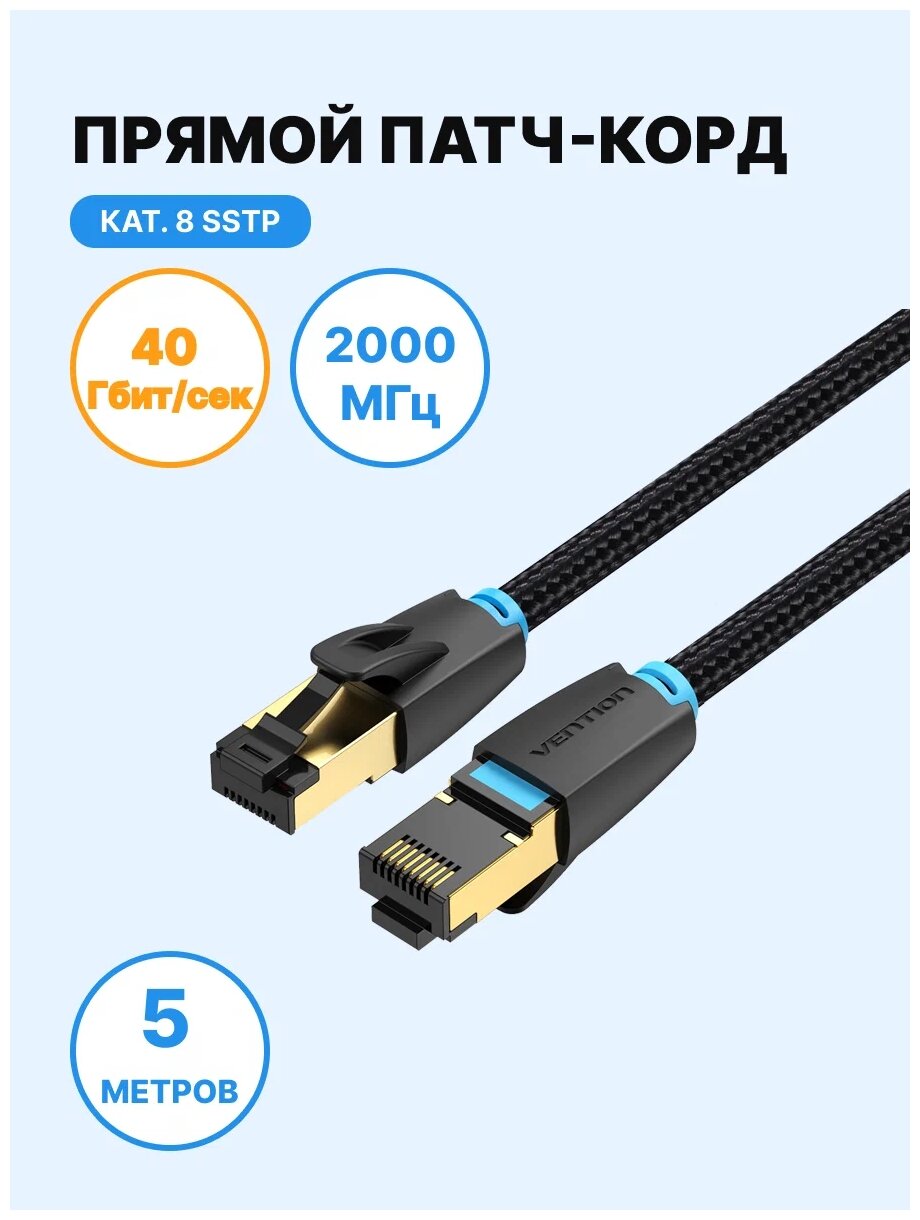 Патч-корд Vention RJ45 (m) - RJ45 (m) (IKGB)