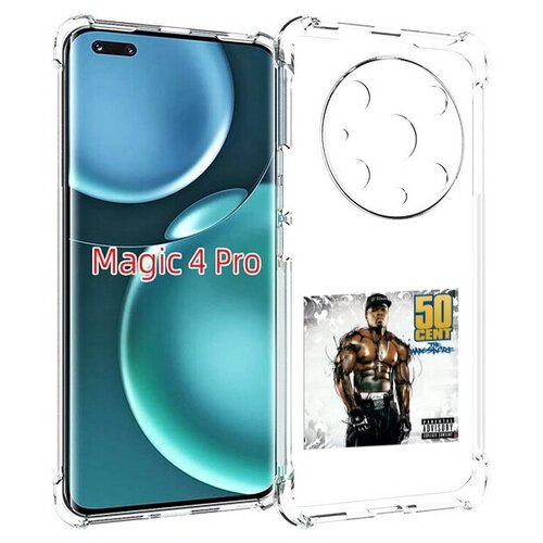 Чехол MyPads 50 Cent - The Massacre для Honor Magic4 Pro / Magic4 Ultimate задняя-панель-накладка-бампер чехол mypads 50 cent forgotten 50 для honor magic4 pro magic4 ultimate задняя панель накладка бампер