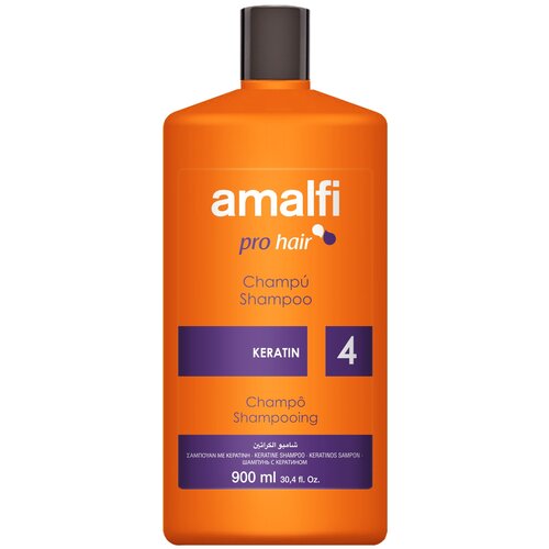 Шампунь для ухода за волосами AMALFI keratin 900 мл