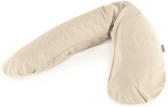 Подушка Theraline для беременных 190 см бежевый горошек