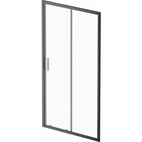 Дверь душевая в нишу AM.PM Gem Solo W90G-110-1-195BT раздвижная, 110х195, стекло прозрачное, профиль черный матовый