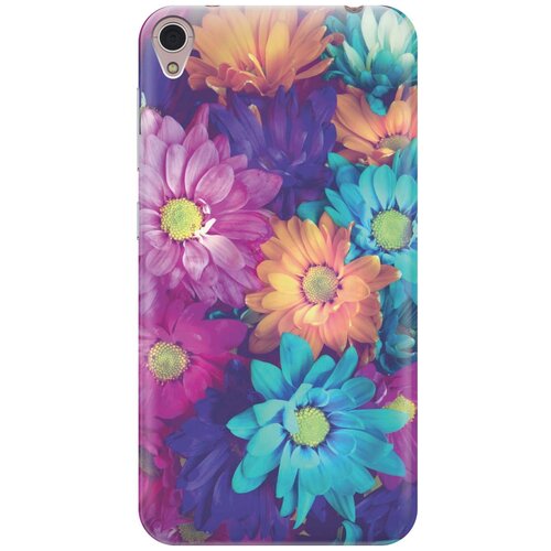 фото Cиликоновый чехол на asus zenfone live (zb501kl) / асус зенфон лайв (зб501кл) с принтом "много цветов" gosso