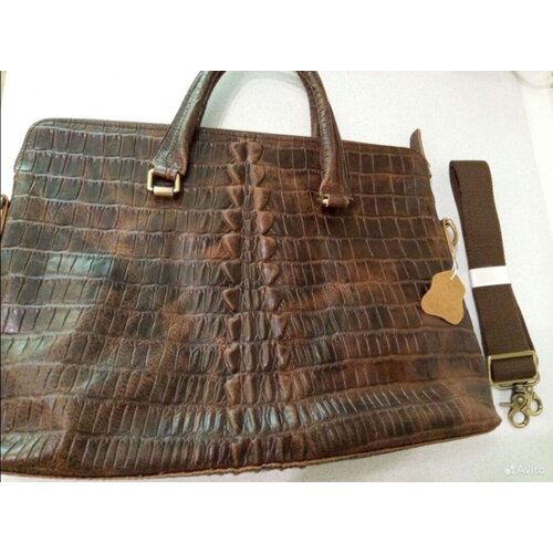 фото Кожаная, офисная сумка. ма