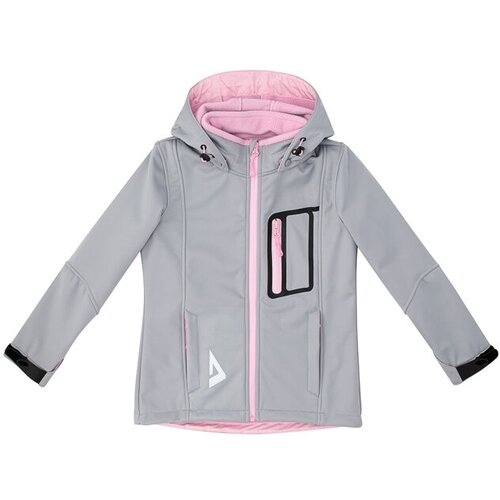 Куртка Oldos, размер 134-68-60, розовый, серый
