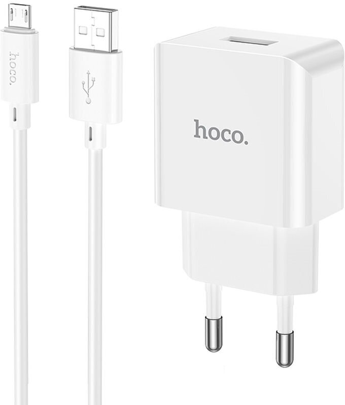 Зарядное устройство HOCO C106A Micro USB 5V/2.1A  белый