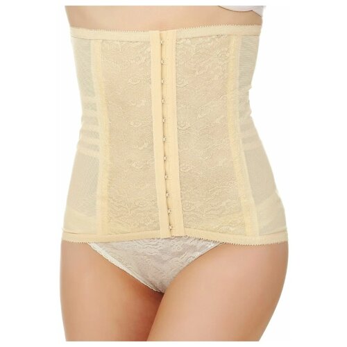 фото Корсетный пояс с кружевом сильной степени коррекции rago | корректирующее белье | черный | 7x