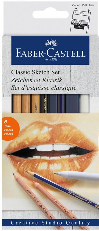 Набор художественных изделий Faber-Castell "Classic Sketch", 6 предметов