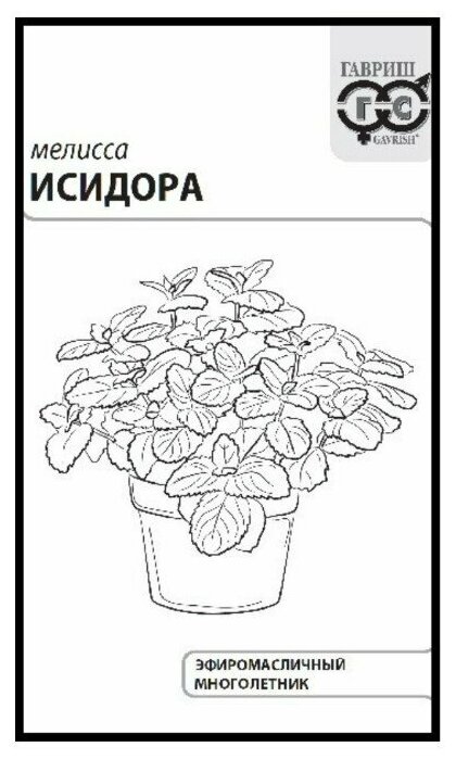Семена Мелисса лекарственная Исидора 01г Гавриш Белые пакеты 20 упаковок
