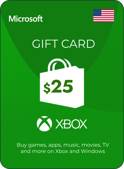 Пополнение счета Xbox на 25 USD ($) Америка / Код активации USD / Подарочная карта Иксбокс / Gift Card XBOX