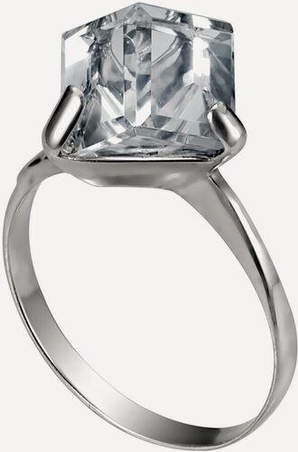 Изображение товара Кольцо, серебро, 925 проба, чернение, кристаллы Swarovski