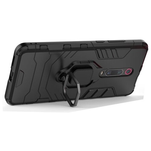 фото Противоударный чехол с кольцом panther case для xiaomi mi 9t (pro) / k20 (pro) black panther