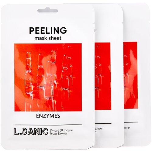 Тканевая обновляющая маска с энзимами L'Sanic Enzymes Peeling Mask Sheet