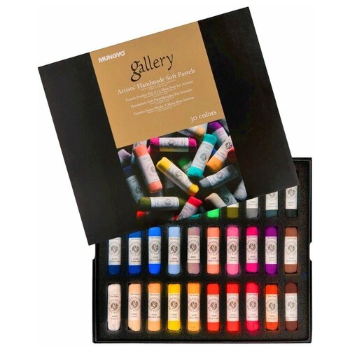 Mungyo Набор сухой пастели soft Gallery Handmade, 30 цв. mungyo пастель для рисования 6 цветов в картонной коробке