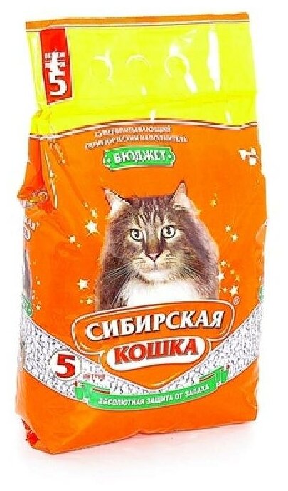Сибирская Кошка Наполнитель Бюджет 5л - фотография № 5