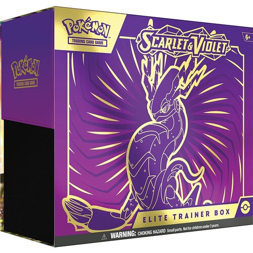 Покемон карты коллекционные: Pokemon Elite Trainer Box издания Scarlet & Violet (Miraidon) 6 pcs pokémon metal card pikachu charizard mewtwo gx ex vmax game battle trading card carte pokemon english spanish