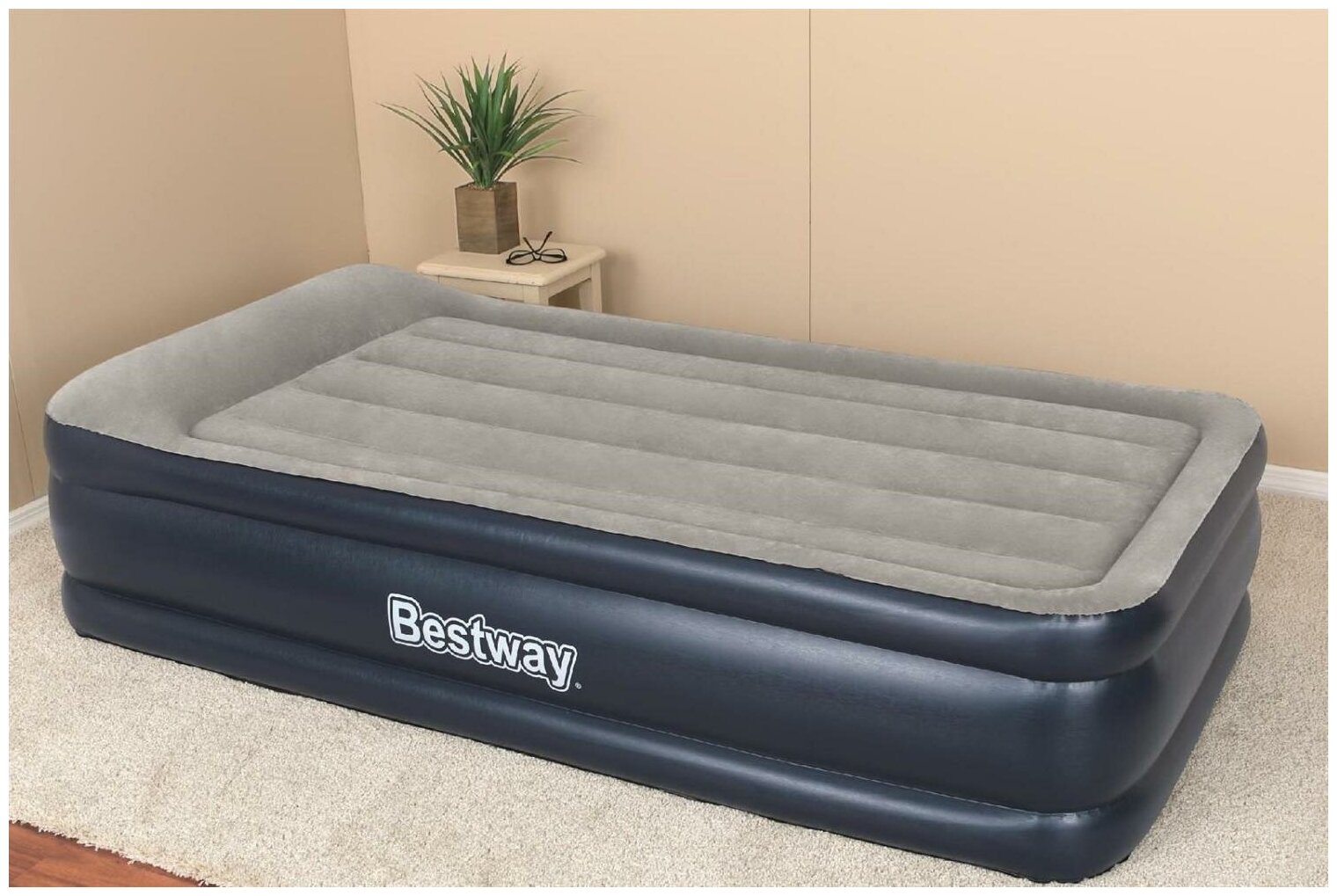 Кровать надувная BESTWAY Tritech Airbed 97х191х46 см, встроенный насос - фотография № 4