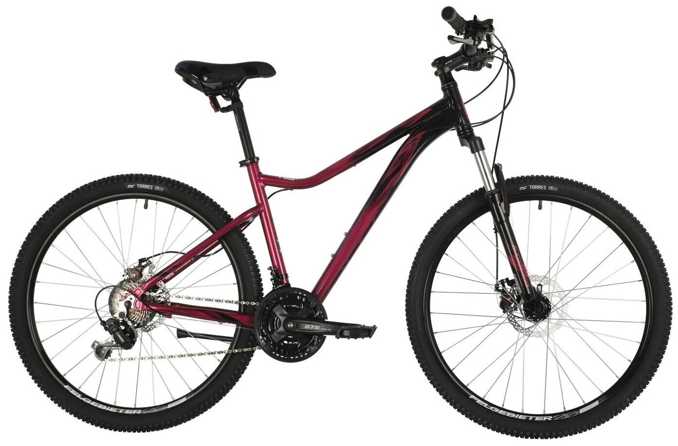 Горный (MTB) велосипед Stinger Laguna Evo 26 (2021) красный 15" (требует финальной сборки)