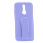 Чехол для Xiaomi Redmi 8 Kruche Magnetic Stand Lilac purple, противоударная пластиковая накладка, силиконовый бампер с защитой камеры, кейс с подставкой - изображение