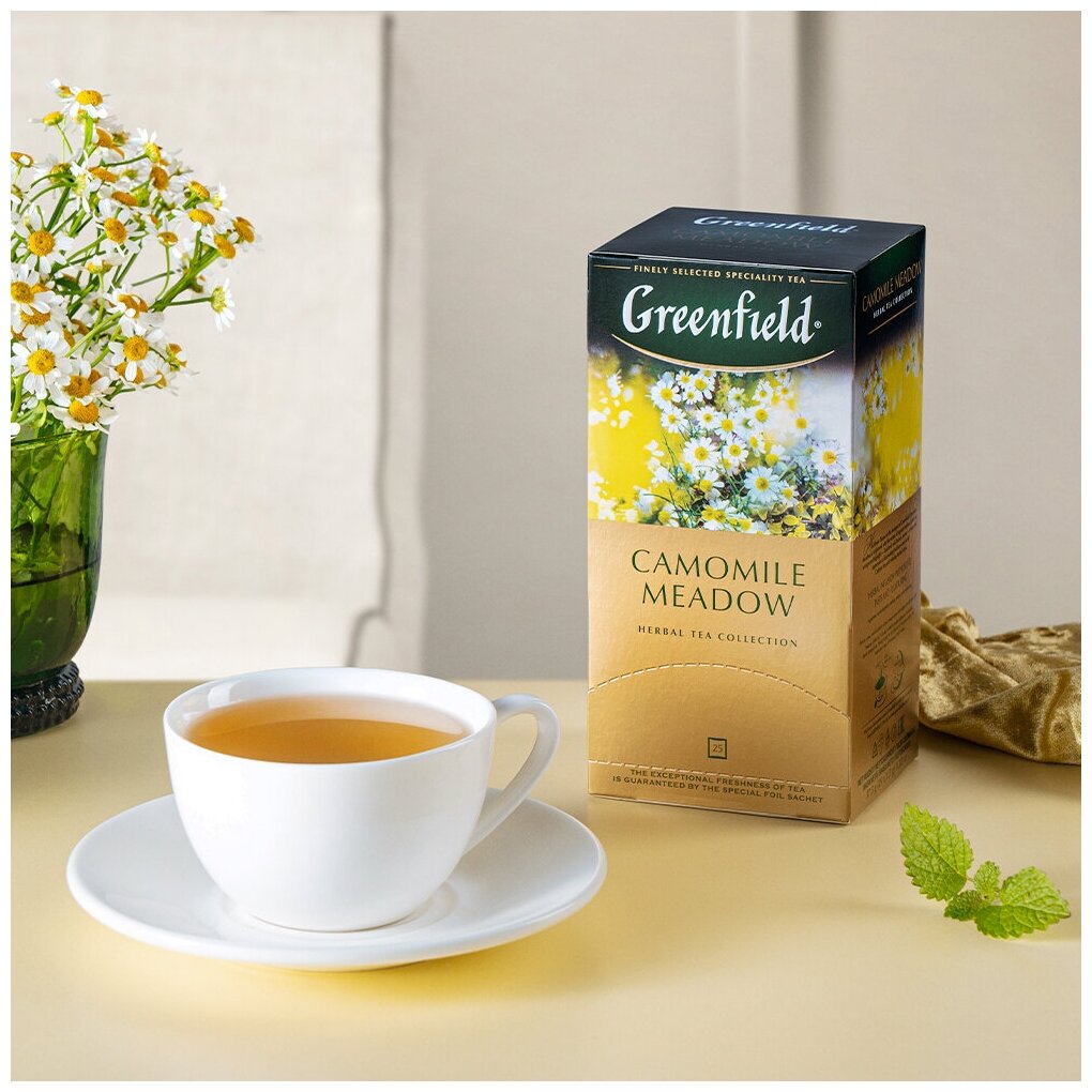 Greenfield чайный напиток пакетированный Сamomile Meadow 1,5г*25п - фотография № 7