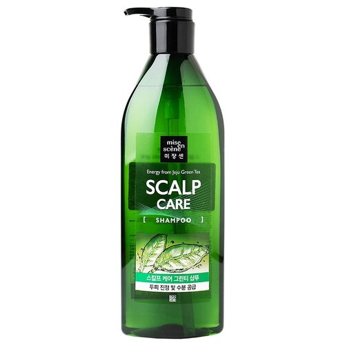 Mise en Scene шампунь Scalp Care Shampoo с экстрактами зеленого чая и имбиря, 680 мл