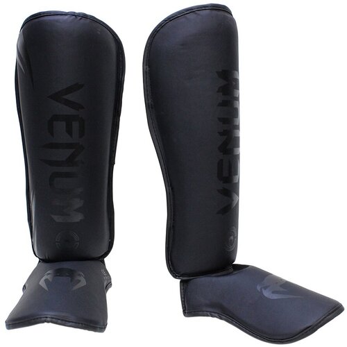 детские щитки для защиты голени venum challenger черно белые m kids Защита ног Venum Challenger Black, XL