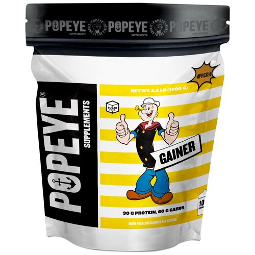 2sn gainer 1000g малина Гейнер POPEYE Gainer 1000g Bag (Ириска)