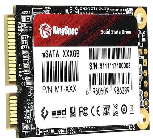 Накопитель SSD KingSpec 128Gb mSATA (MT-128) - фото №4