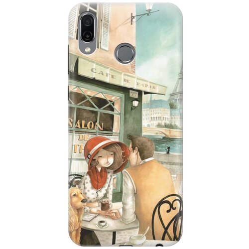 фото Re:pa накладка transparent для huawei honor play с принтом "sweet paris"