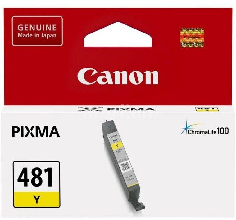 Картридж Canon CLI-481Y Yellow для TS6140/8140/9140/TR7540/8540 (2100C001)