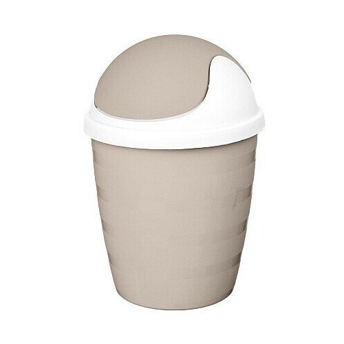 Контейнер для мусора 15л Rambai круглый бежевый 548₽