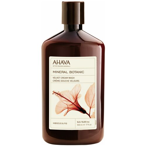 Крем для душа AHAVA Hibiscus & fig, 500 мл бархатистое жидкое крем мыло гибискус и инжир 500 мл