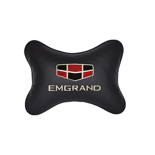 фото Подушка на подголовник экокожа black emgrand vital technologies