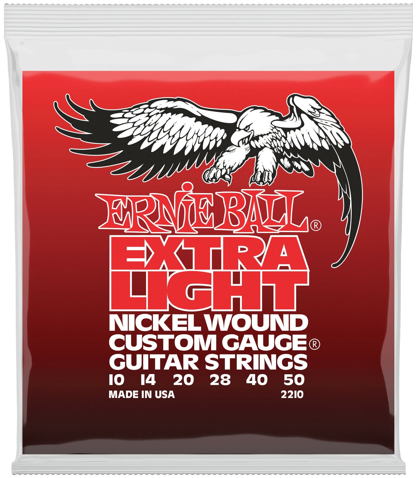 Струны для электрогитары Ernie Ball 2210 Nickel Wound Extra Light 10-50