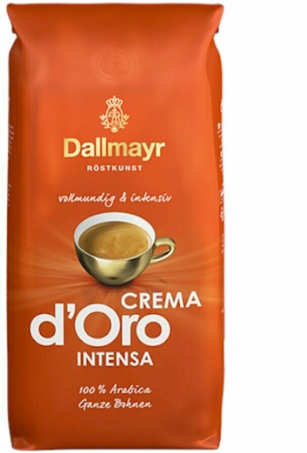 Кофе в зернах Dallmayr Crema D'Oro Intenso 100% арабика 1 кг