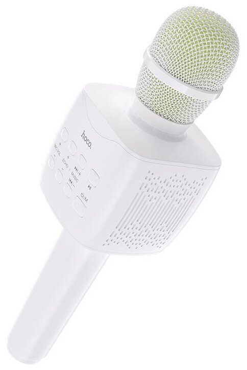 Беспроводной микрофон Hoco BK5 Cantando karaoke microphone, белый
