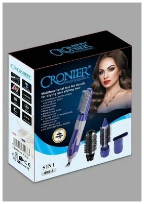 Фен-щетка для волос CRONIER 800-4