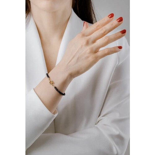 фото Браслет на руку tatiana neskina из натуральных камней с фурнитурой высокого качества гипоаллергенным замком штурвал с покрытием позолотой