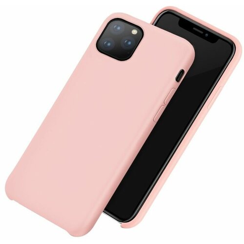 чехол interstep pure z mat mv iphone 11 черный Накладка HOCO Pure series TPU protective case для iPhone 11 Pro розовая