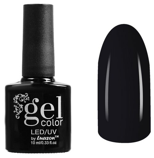 Luazon гель-лак для ногтей Gel color, 10 мл, 36 г, В2-057 черный