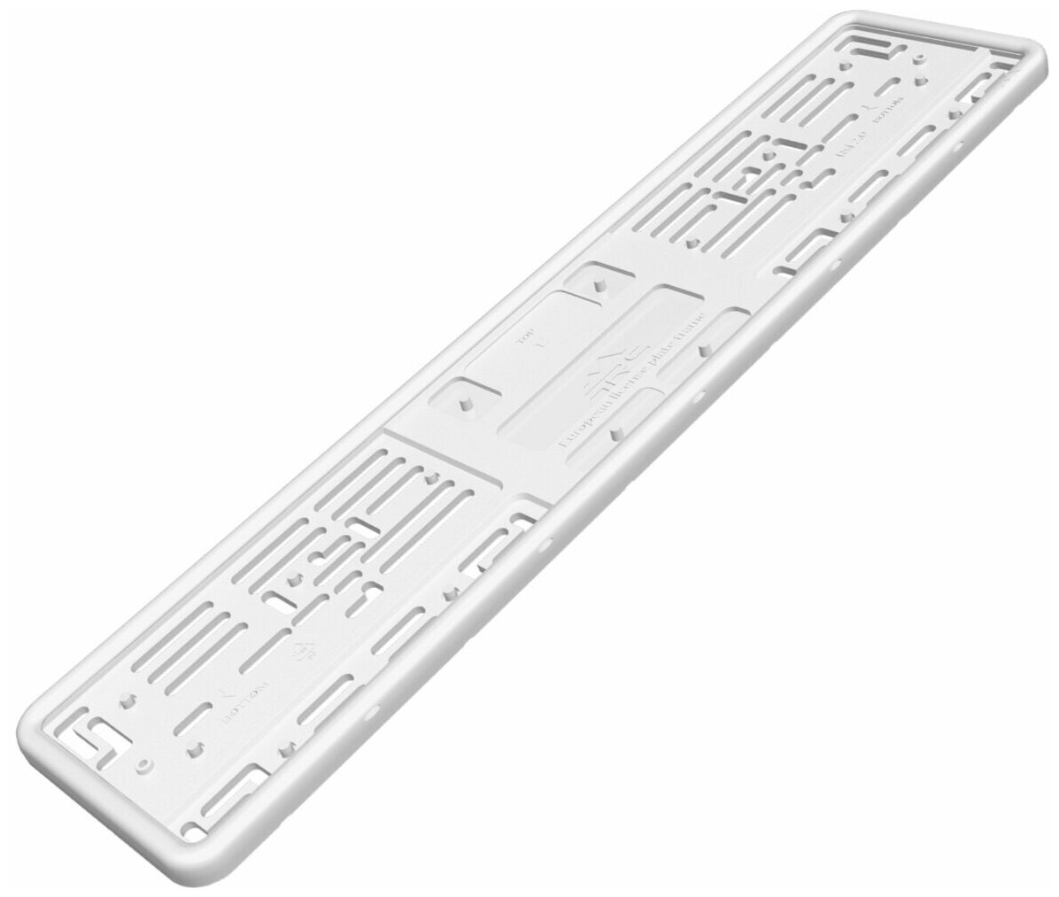 Рамка для номера ARS 2.0 силиконовая c пластиковой вставкой, белая, 1шт.